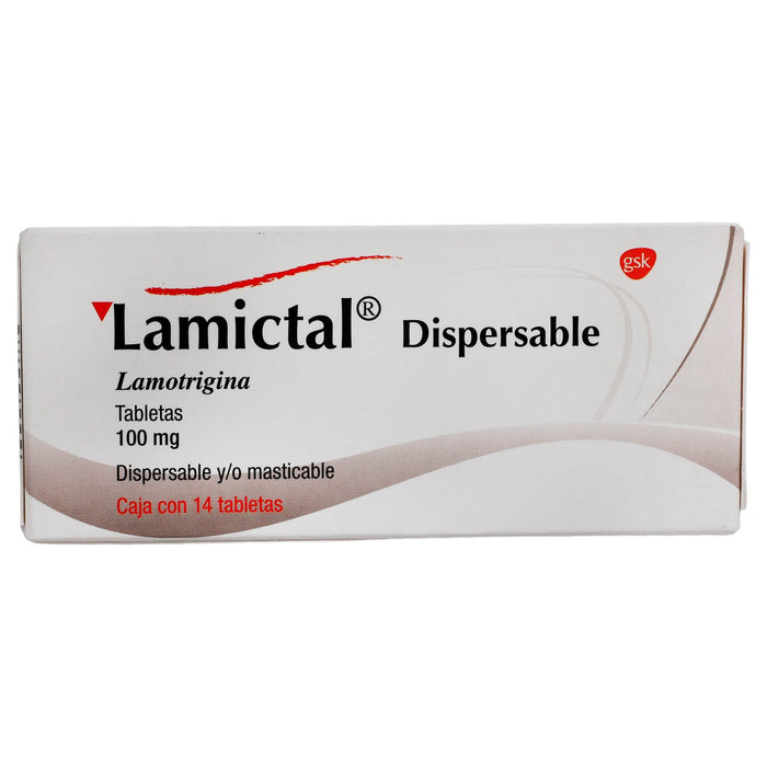 Lamictal Dispersable 100Mg Con 14 Tabletas (Lamotrigina) - WeCare Pharma