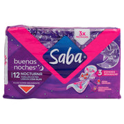 Toallas Saba Buenas Noches Larga Con 12 - WeCare Pharma