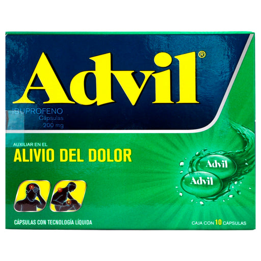 Advil Fastgel 200Mg Con 10 Capsulas (Ibuprofeno) 1 - 7501108763475