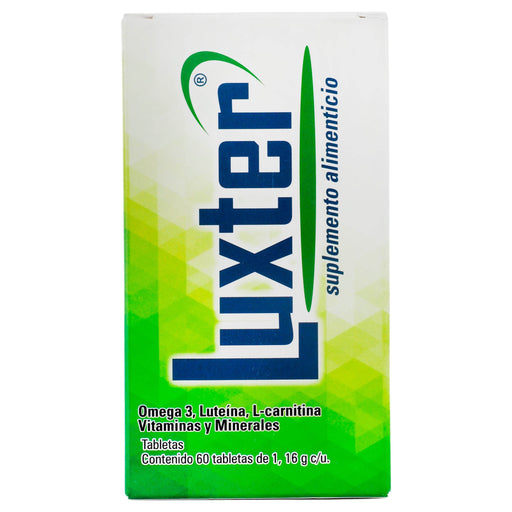 Luxter 1.16G Con 60 Tabletas (Omega 3/Luteina/L-Carnitina/Vitaminas/Minerales) - WeCare Pharma