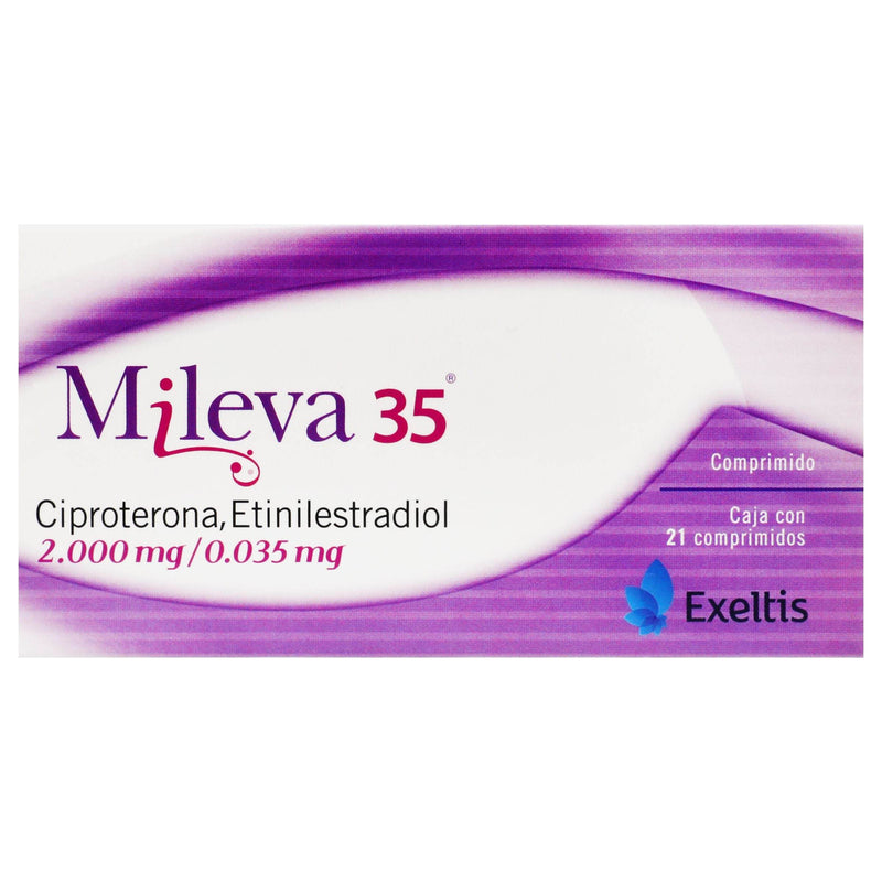 Mileva 35 2Mg/0.035Mg Con 21 Comprimidos (Ciproterona/Etinilestradiol) - WeCare Pharma