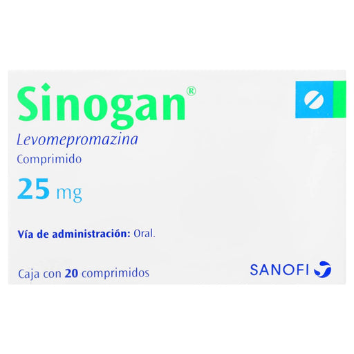 Sinogan (Levomepromazina) Tabletas 25Mg Con 20 - WeCare Pharma