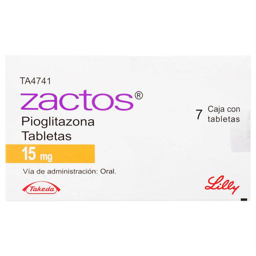 Zactos 15Mg Con 7 Tabletas (Pioglitazona) - WeCare Pharma