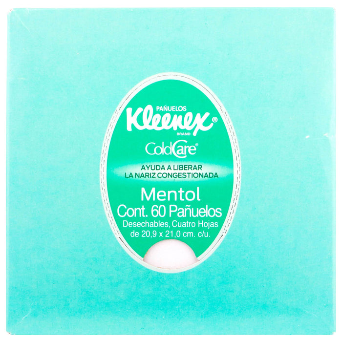 Pañuelos Kleenex Coldcare Mentol Caja Con 60 - WeCare Pharma
