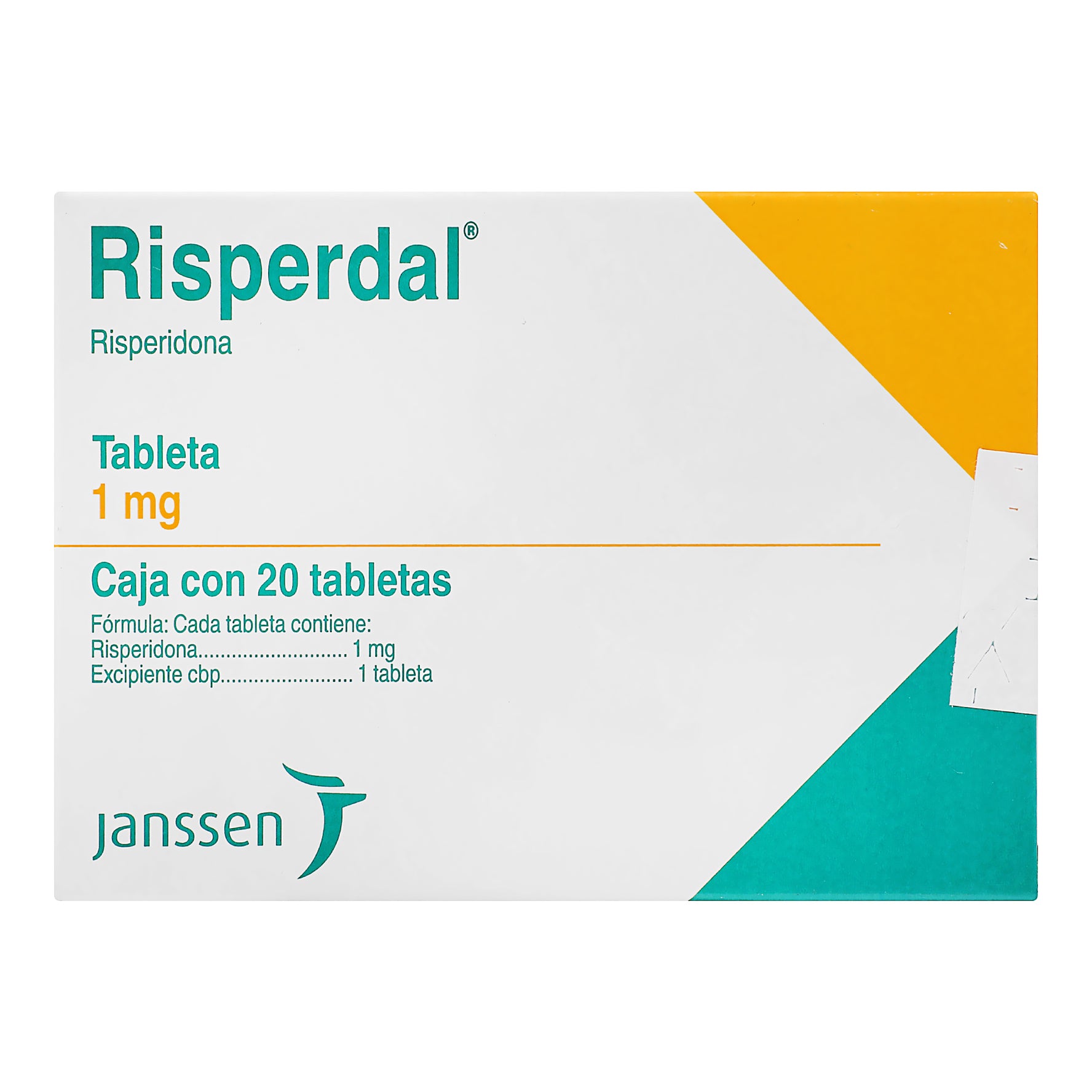 Risperdal 1Mg Con 20 Tabletas (Risperidona) 1 - 7501109901609