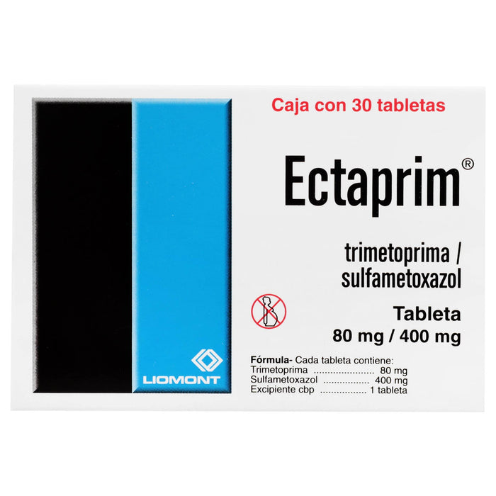 Ectaprim (Trimetoprima/Sulfametoxazol) Tabletas 80Mg/400Mg Con 30 - WeCare Pharma