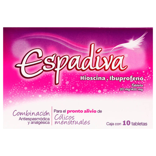 Espadiva 20/400Mg Con 10 Tabletas (Hioscina/Ibuprofeno) - WeCare Pharma