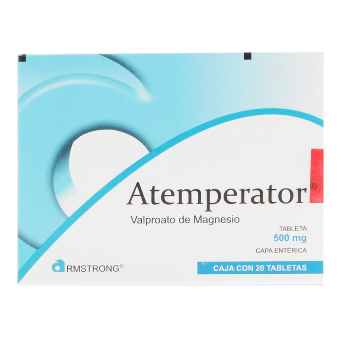 Atemperator 500Mg Con 20 Tabletas (Valproato De Magnesio) 1 - 7501089800060