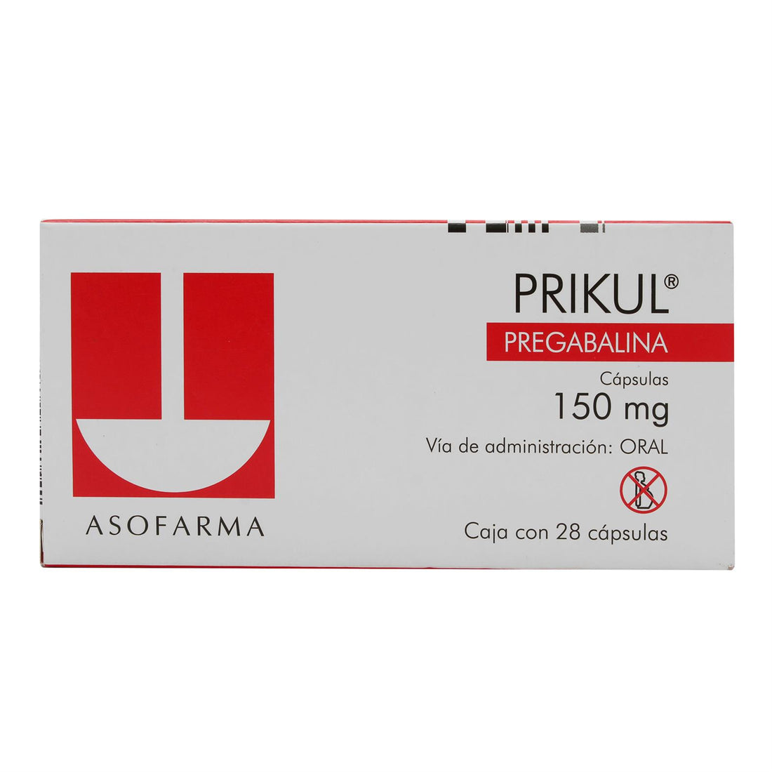 Prikul 150Mg Con 28 Capsulas (Pregabalina) 1 - 7841141003733