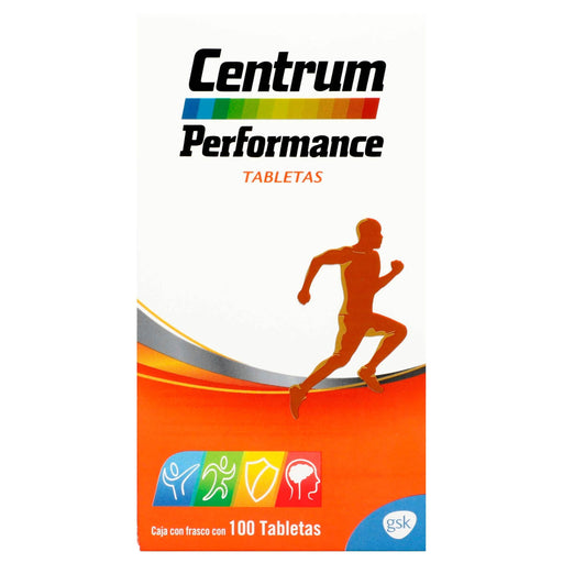 Centrum Performance Con 100 Tabletas (Multivitaminico/Complejo B/Ginkgo Biloba) - WeCare Pharma