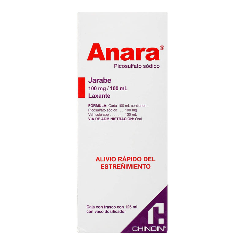 Anara Jarabe 100Mg/100Ml 125 Ml (Picosulfato Sodico) - WeCare Pharma
