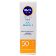 Nivea Sun Protector Facial Piel Sensible Fps50 50Ml - WeCare Pharma