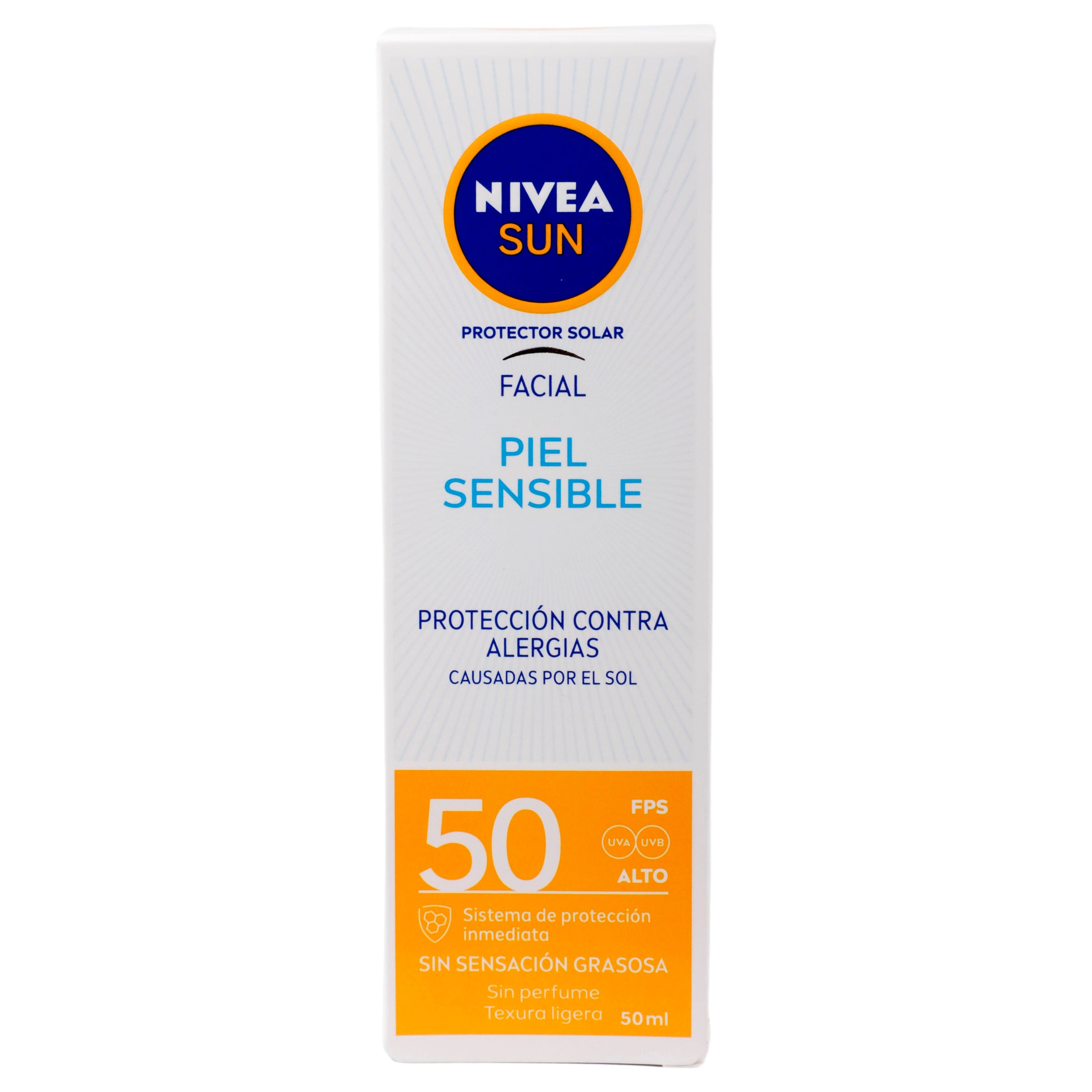 Nivea Sun Protector Facial Piel Sensible Fps50 50Ml 1 - 7501054547815