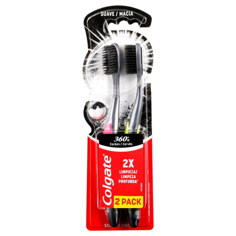 Cepillo Dental Colgate 360 Black 2X1 - WeCare Pharma