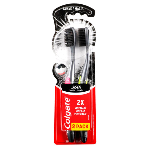 Cepillo Dental Colgate 360 Black 2X1 - WeCare Pharma