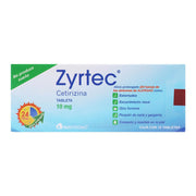 Zyrtec 10Mg Con 10 Tabletas (Cetirizina) - WeCare Pharma