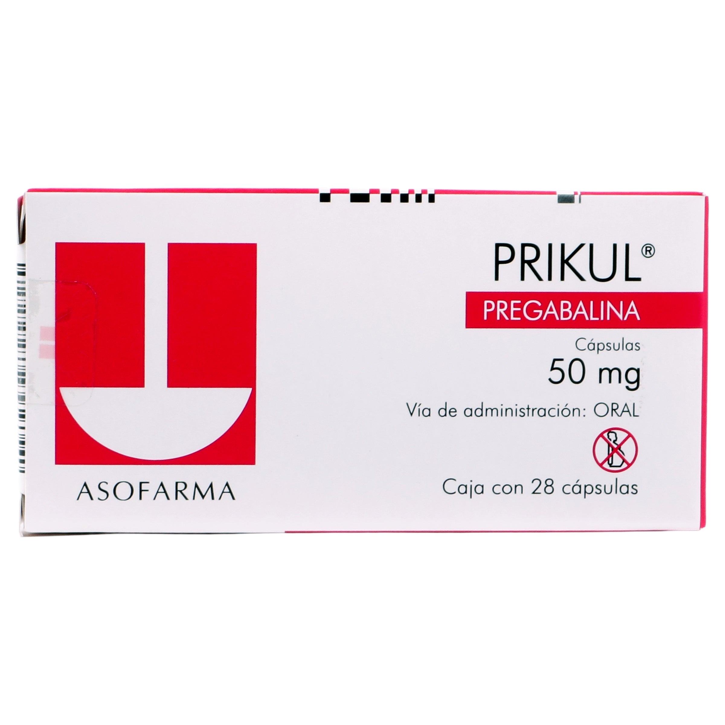 Prikul 50Mg Con 28 Capsulas (Pregabalina) 1 - 7841141004303