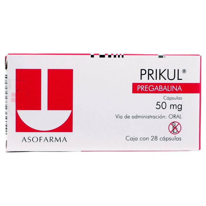Prikul 50Mg Con 28 Capsulas (Pregabalina) - WeCare Pharma