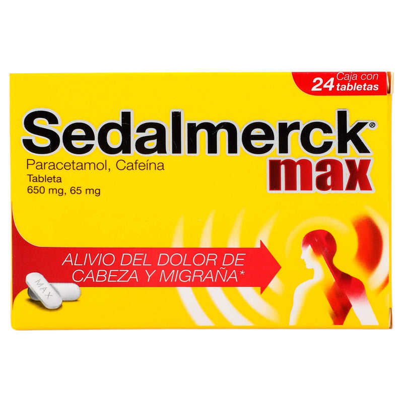 Sedalmerck Max 650Mg/65Mg Con 24 Tabletas (Paracetamol/Cafeina) - WeCare Pharma