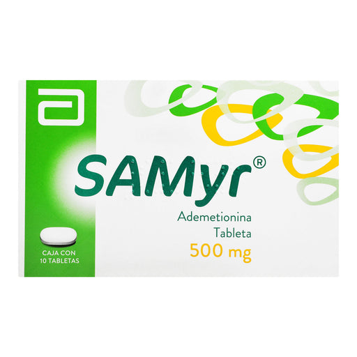 Samyr 500Mg Con 10 Tabletas (Ademetionina) 1 - 7501285601447