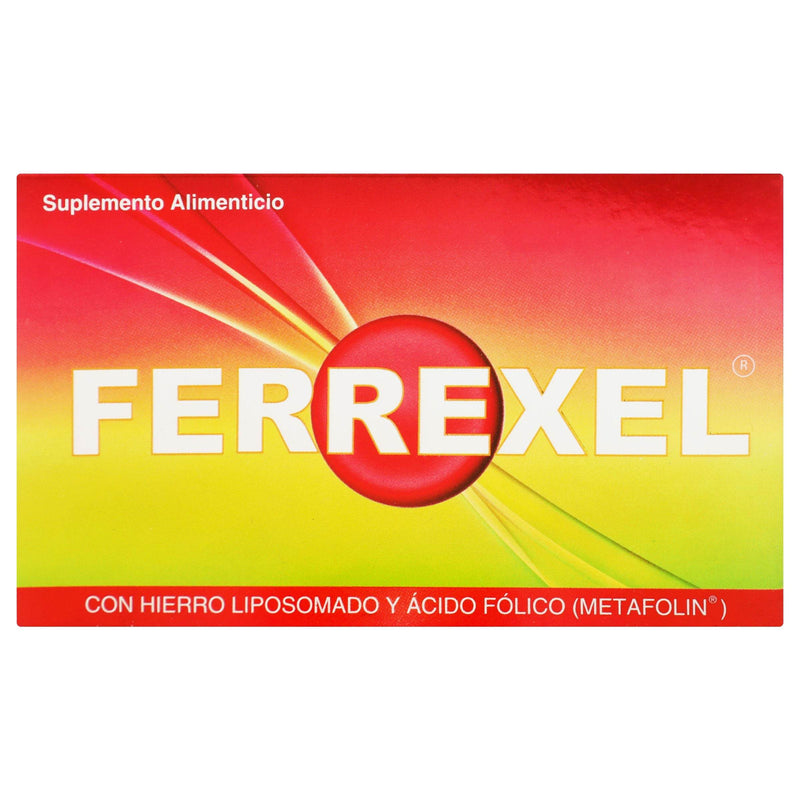 Ferrexel Con 60 Capsulas (Hierro Liposomado/Acido Folico) - WeCare Pharma