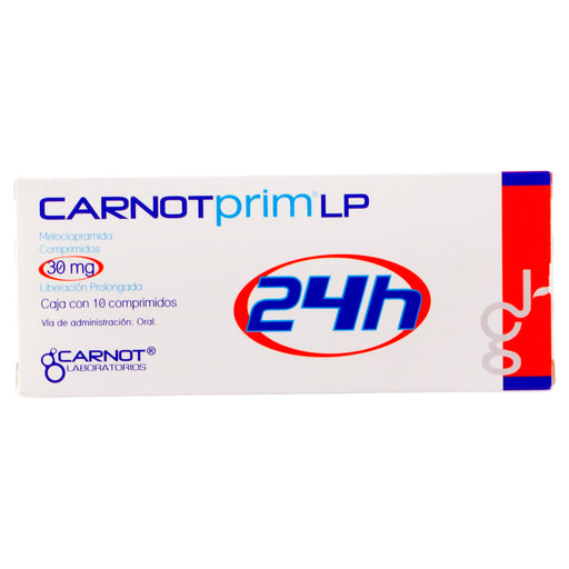 Carnotprim Lp 30Mg Con 10 Comprimidos (Metoclopramida) 1 - 7501124182120