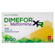 Dimefor Xr 1000Mg Con 30 Tabletas (Metformina) - WeCare Pharma