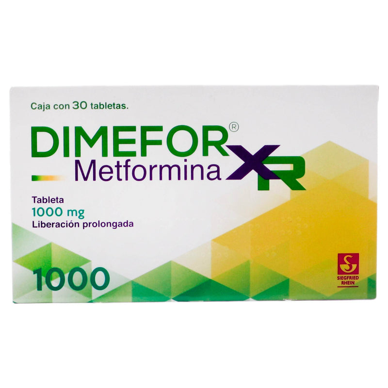 Dimefor Xr 1000Mg Con 30 Tabletas (Metformina) - WeCare Pharma