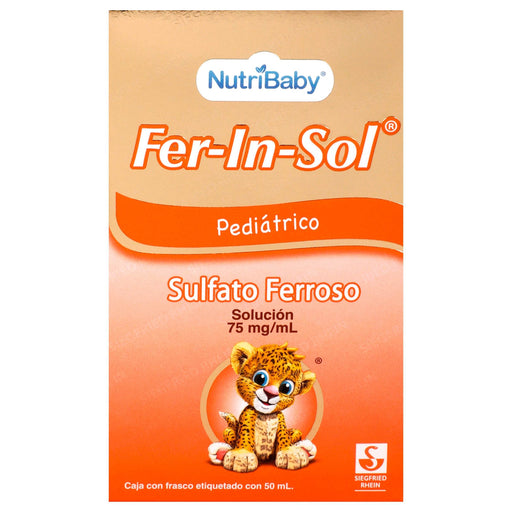 Fer-In-Sol Solución 75Mg/Ml Con 50Ml (Sulfato Ferroso) - WeCare Pharma