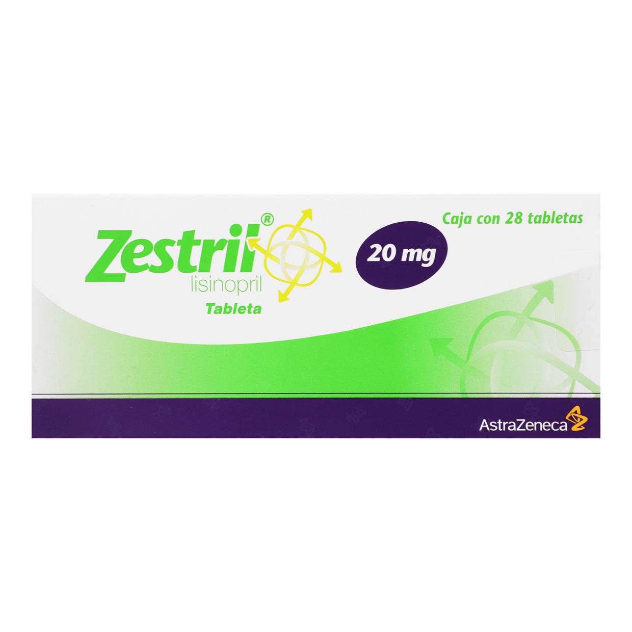 Zestril 20Mg Con 28 Tabletas (Lisinopril) 1 - 5000456032131