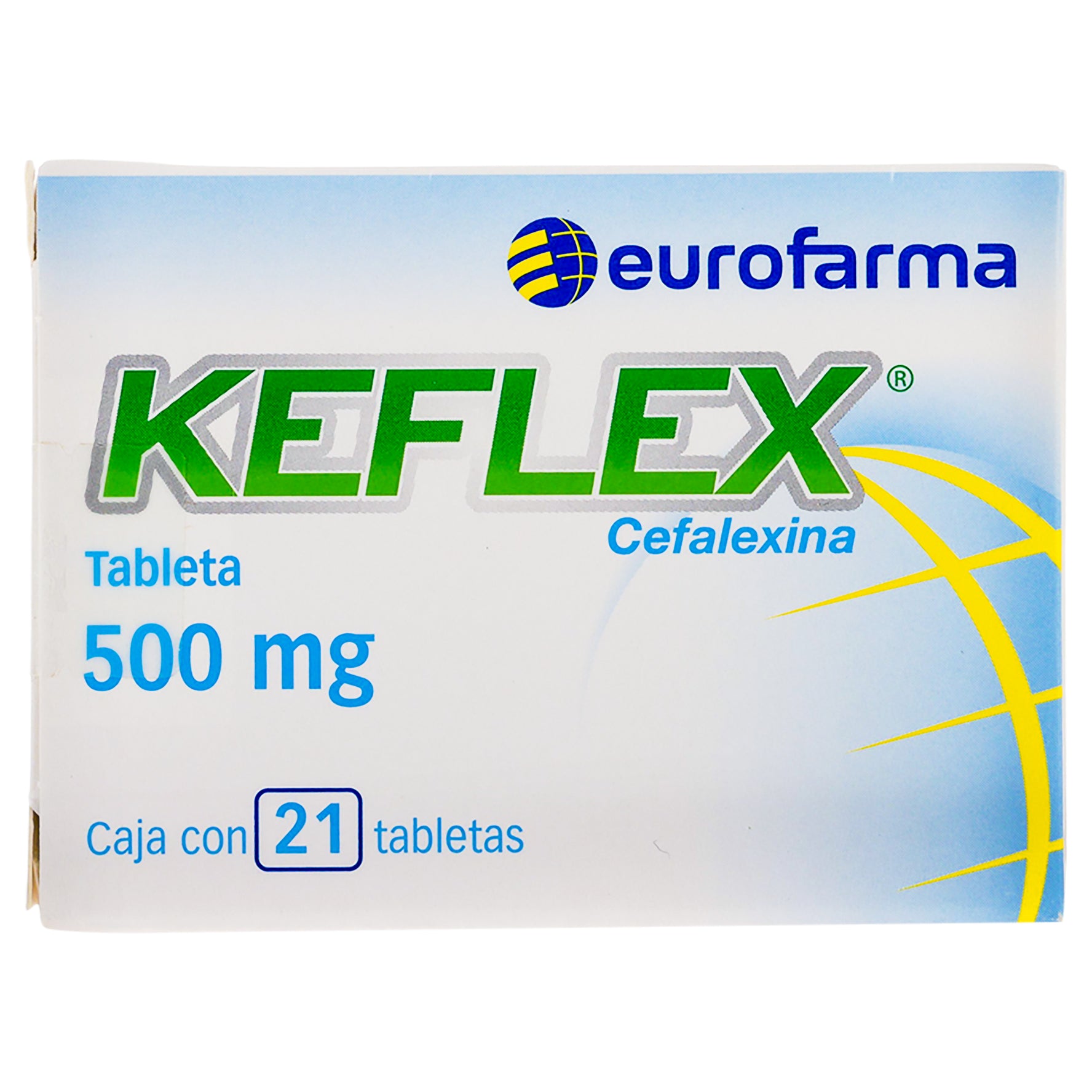 Keflex 500Mg Con 21 Tabletas (Cefalexina) 1 - 7891317027506