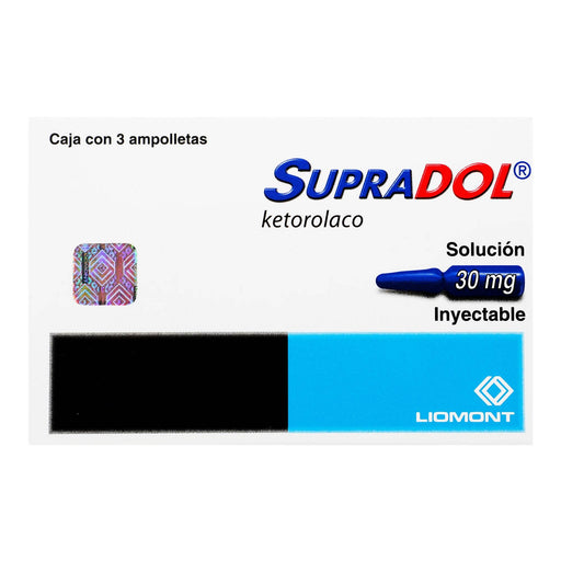 Supradol 30Mg Con 3 Ampulas (Ketorolaco) - WeCare Pharma