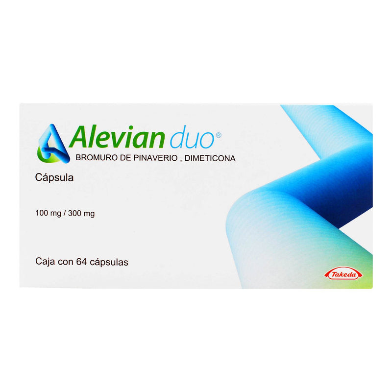 Alevian Duo 100Mg/300Mg Con 64 Capsulas (Pinaverio/Dimeticona) - WeCare Pharma