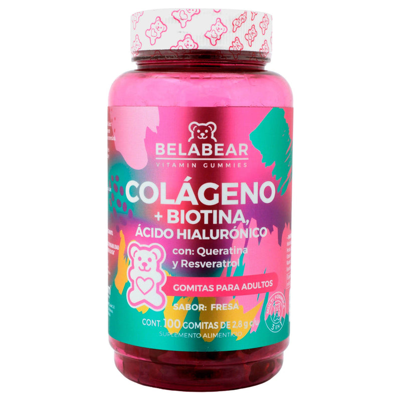Belabear Gomitas 2.8G Con 100 (Colageno/Biotina/Acido Hialuronico) - WeCare Pharma