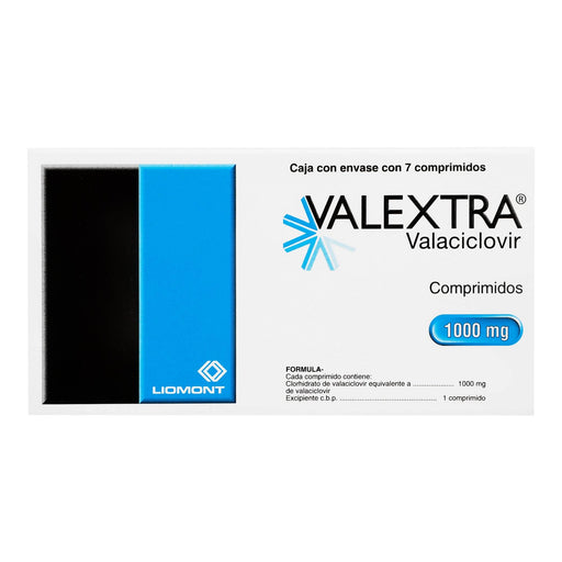 Valextra 1000Mg Con 7 Capsulas (Valaciclovir) - WeCare Pharma