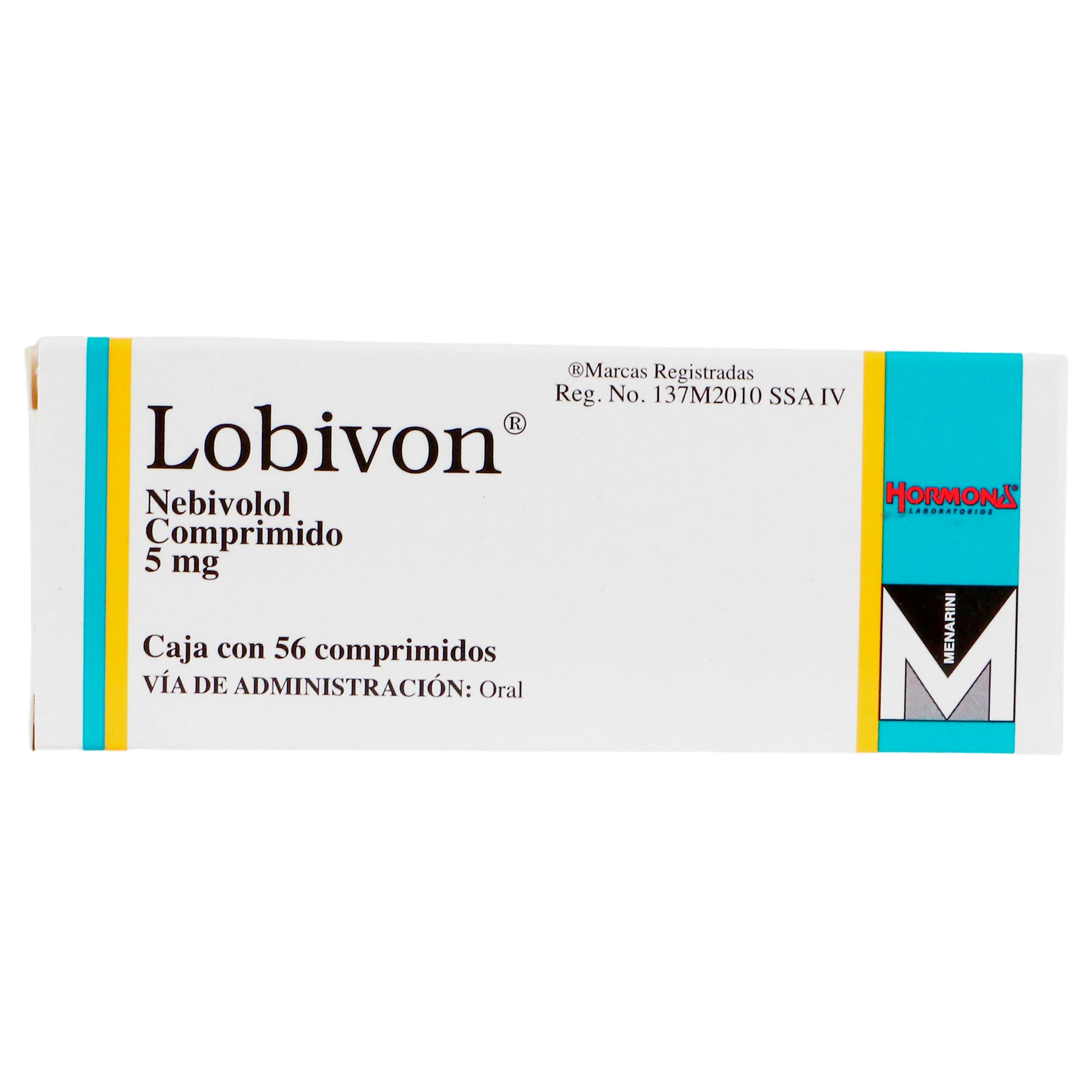 Lobivon 5Mg Con 56 Comprimidos (Nebivolol) 1 - 7506317100677