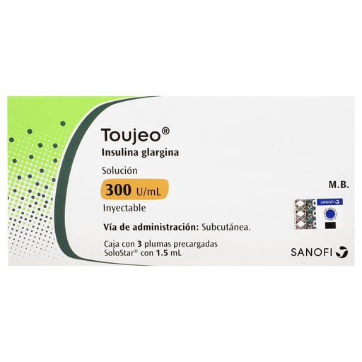 Toujeo Pluma 300Unid/Ml 1.5Ml Con 3 (Insulina Glargina) - WeCare Pharma