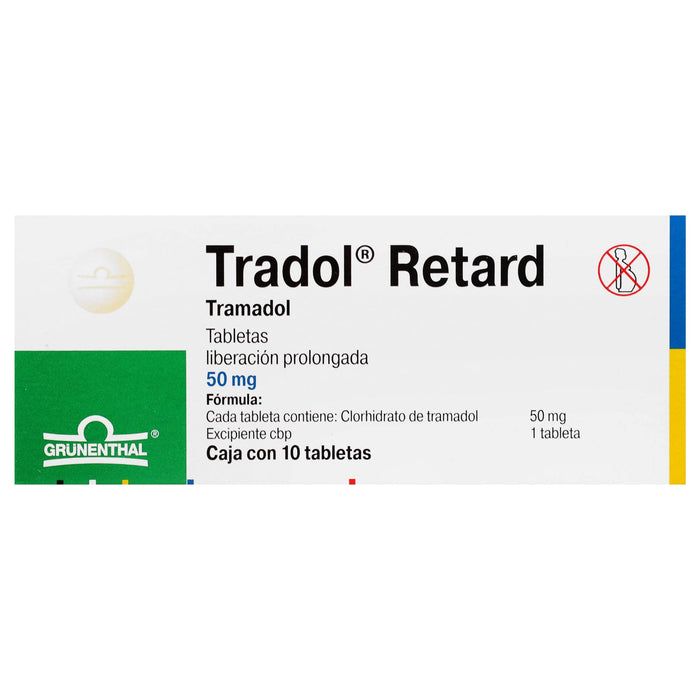Tradol Retard (Tramadol) Tabletas 50Mg Con 10 - WeCare Pharma