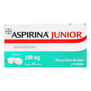 Aspirina Jr 100Mg Con 60 Tabletas (Acido Acetilsalicilico) - WeCare Pharma