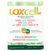 Loxcell Adulto 400Mg/300Mg Con 1 Tabletas (Albendazol/Quinfamida) - WeCare Pharma
