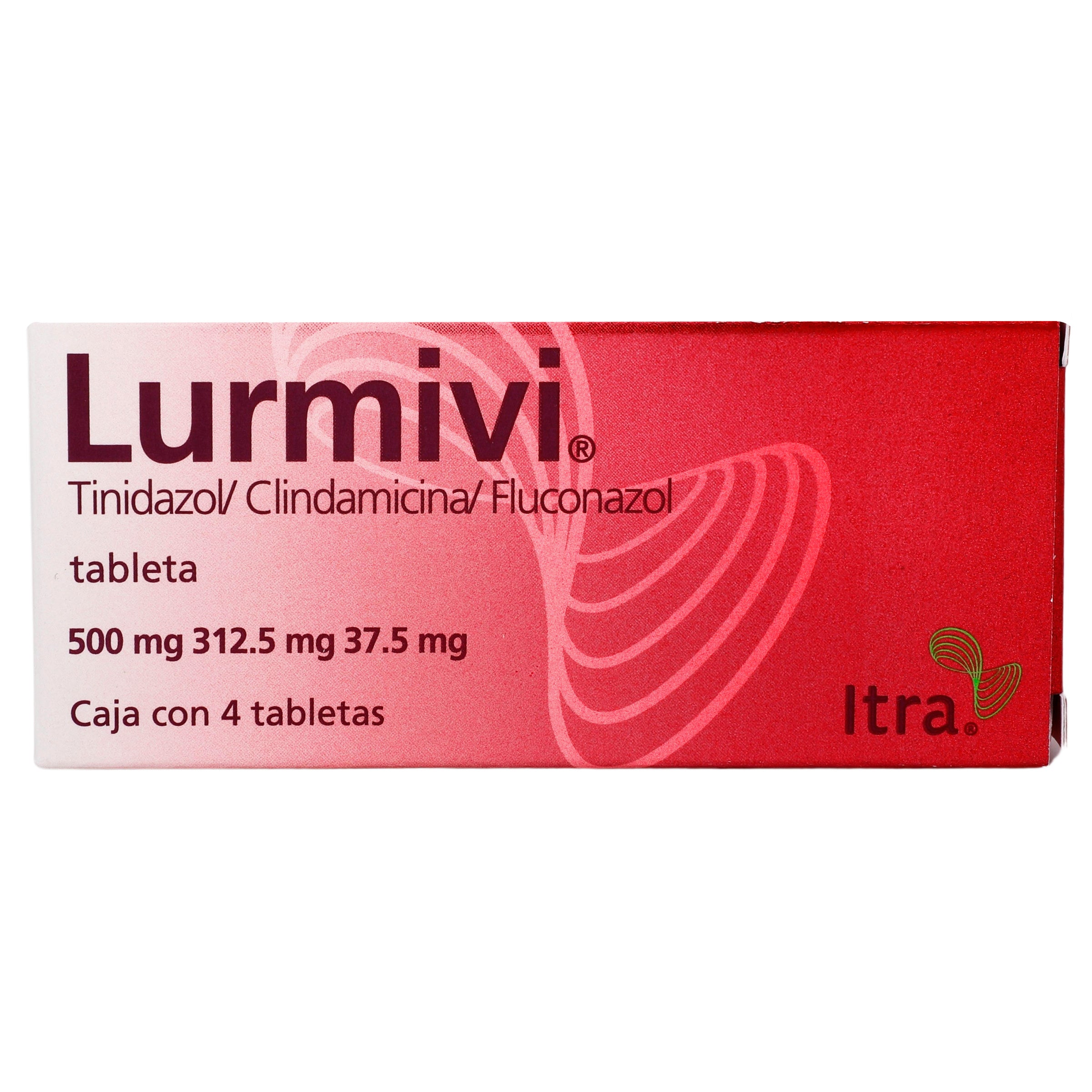 Lurmivi 500Mg/312.5Mg/37.50Mg Con 4 Tabletas (Tinidazol/Clindamicina/Fluconazol) 1 - 7501314705573