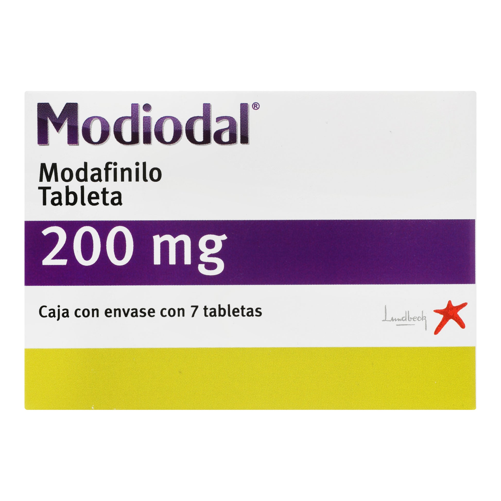 Modiodal 200Mg Con 7 Tabletas (Modafinilo) 1 - 7503003746164