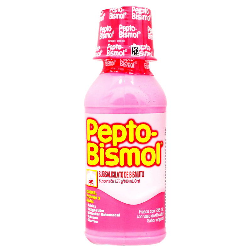 Pepto Bismol Suspensión 1.75G/100Ml 236Ml (Subsalicilato De Bismuto) - WeCare Pharma