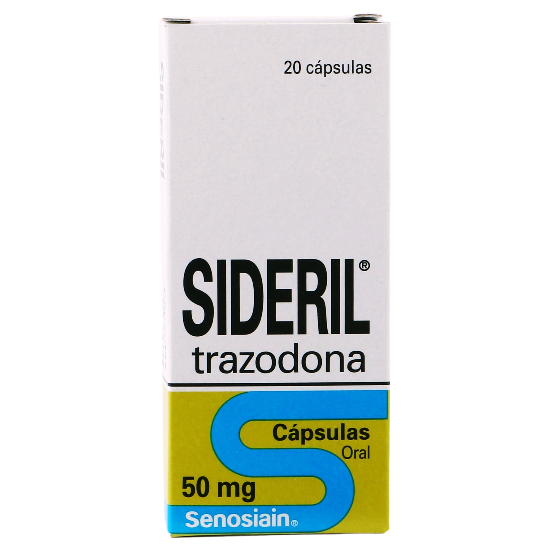 Sideril 50Mg Con 20 Capsulas (Trazodona) 1 - 7501314705221