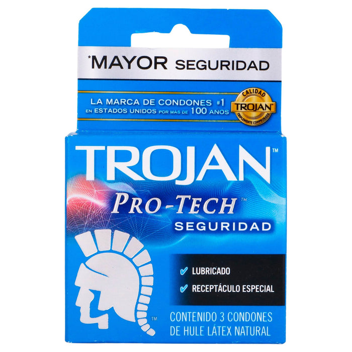 Condón Trojan Pro-Tech Con 3 - WeCare Pharma