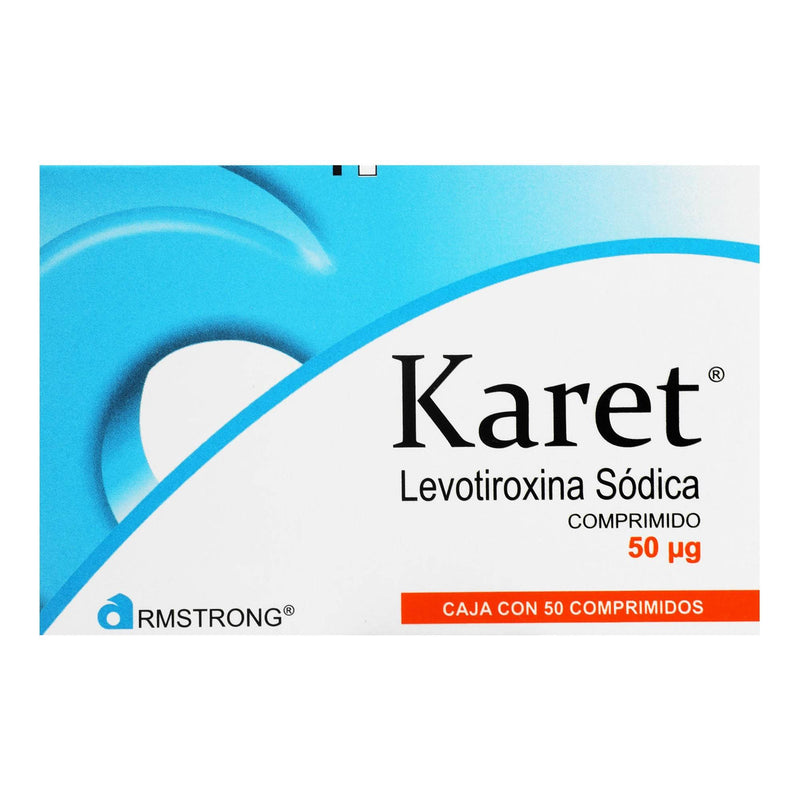 Karet 50 Mcg Con 50 Tabletas (Levotiroxina Sodica) — WeCare Pharma