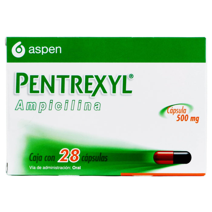 Pentrexyl 500Mg Con 28 Capsulas (Ampicilina) - WeCare Pharma