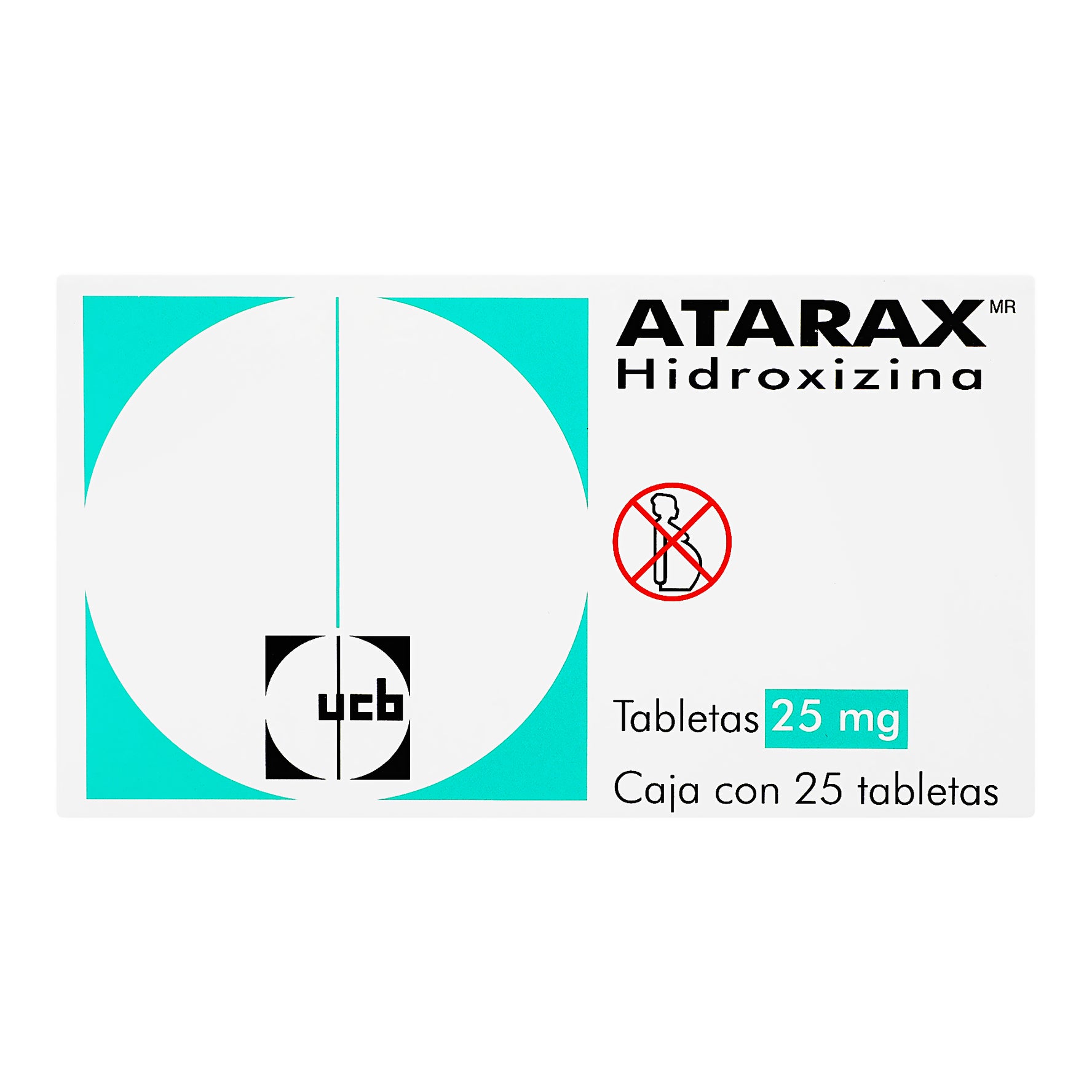 Atarax 25Mg Con 25 Tabletas (Hidroxizina) 1 - 7501088507601