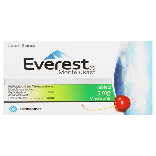Everest 5Mg Con 10 Tabletas (Montelukast) - WeCare Pharma