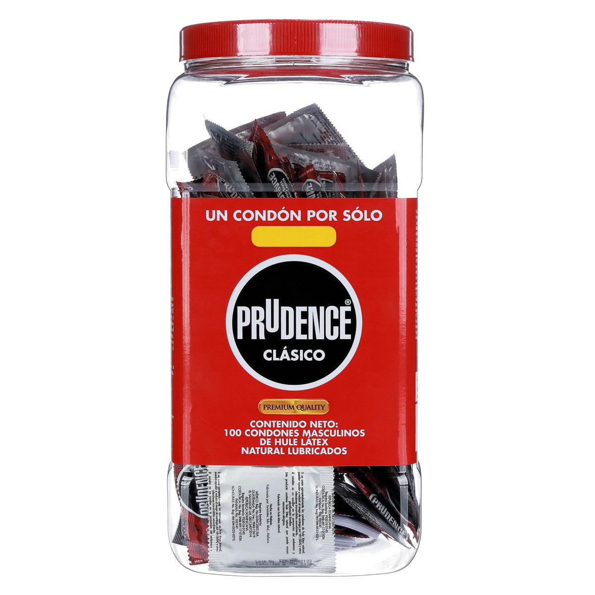 Condon Prudence Vitrolero Clasico Con 100 — WeCare Pharma